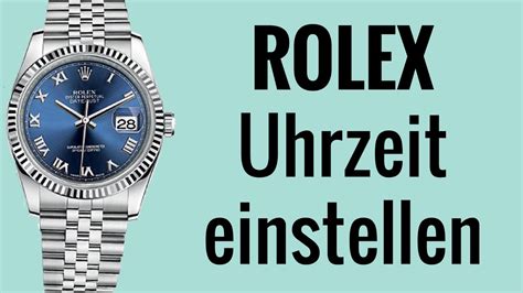 zeit einstellen rolex|rolex uhrzeit einstellen.